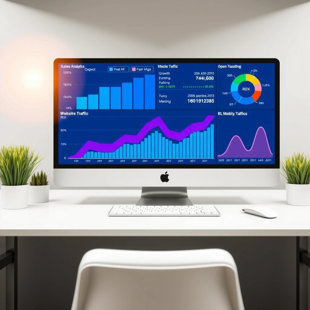 Marketing campaign results chart